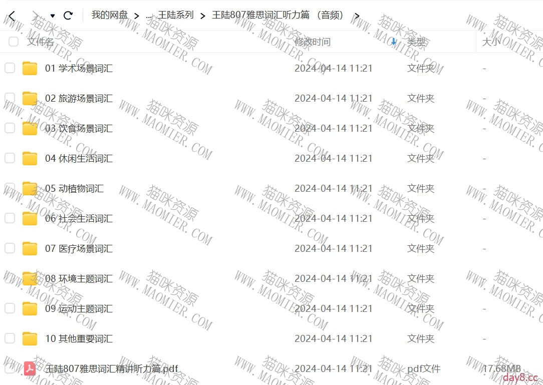 王陆 雅思王听力语料库PDF和MP3音频+彩绘表格PDF插图3
